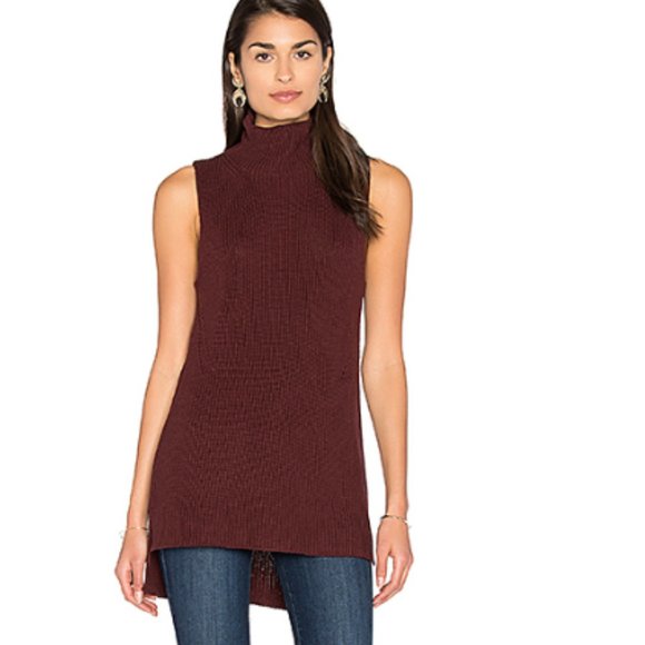 525 America Sleeveless Mockneck Sweater - Picture 1 of 4